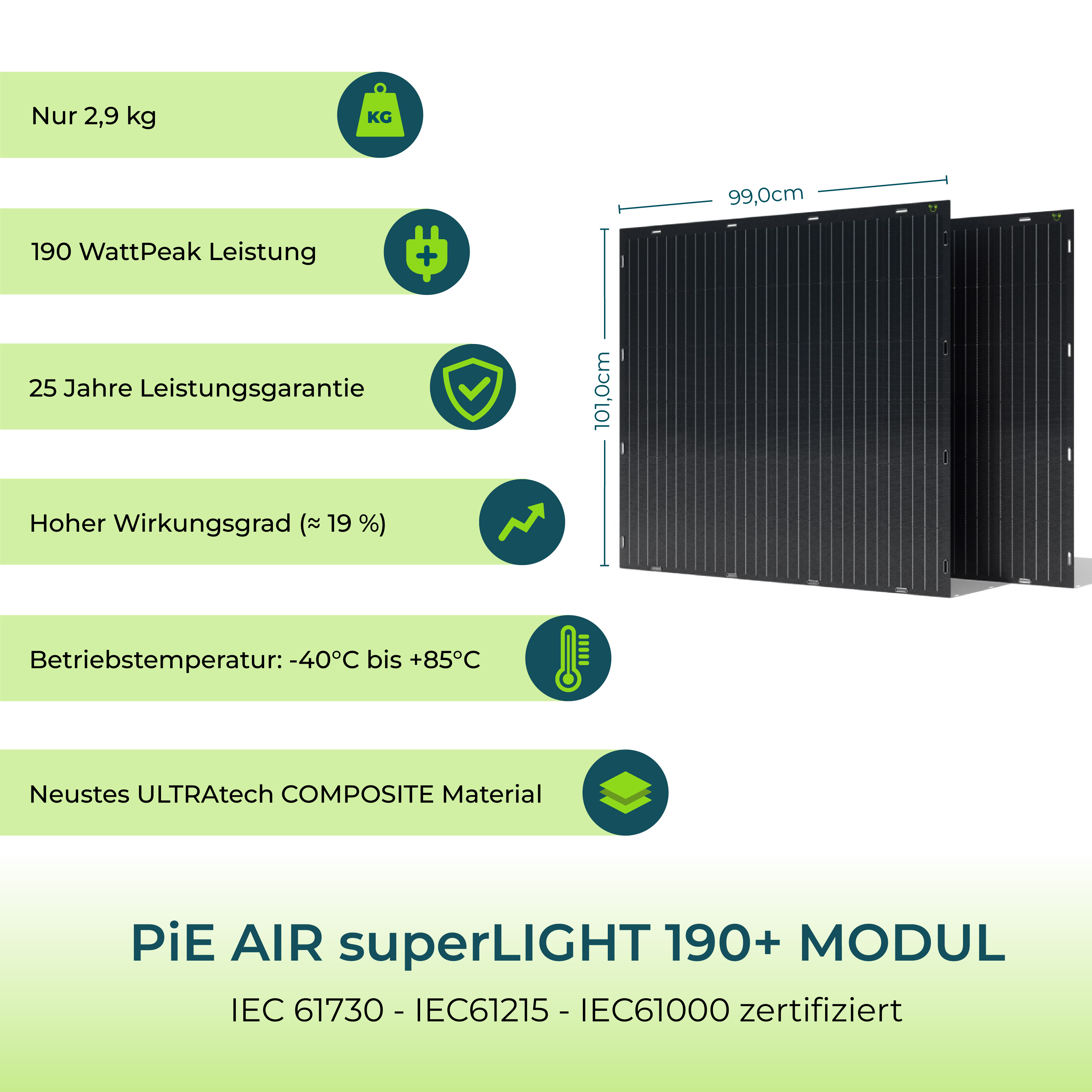 PiE AIR superLIGHT 760+ COMBO + WIFI 800W UPGRADE (All-Inkl. Paket)