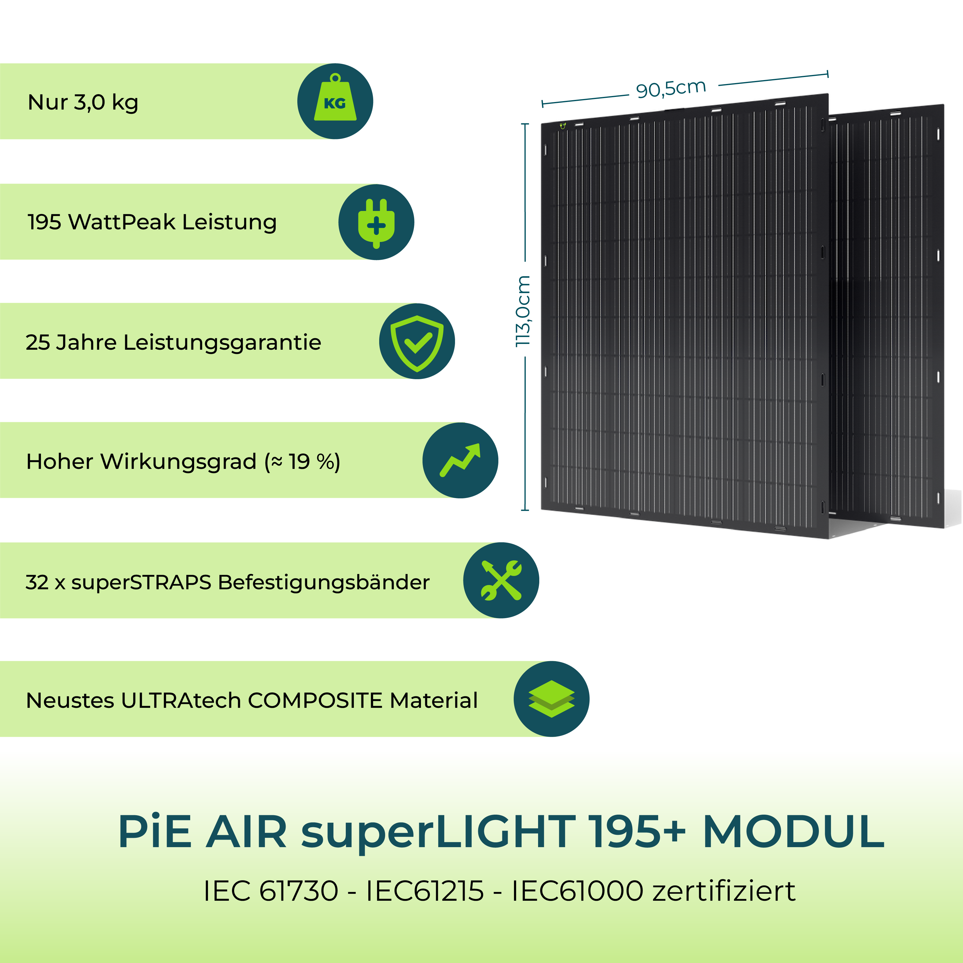 PiE AIR superLIGHT 780+ COMBO + WIFI 800W UPGRADE (All-Inkl. Paket)