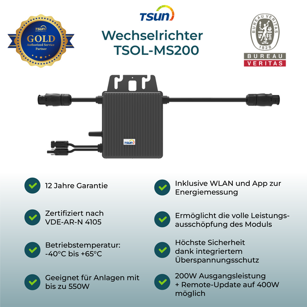 TSUN Mikro Wechselrichter TSOL-MS200